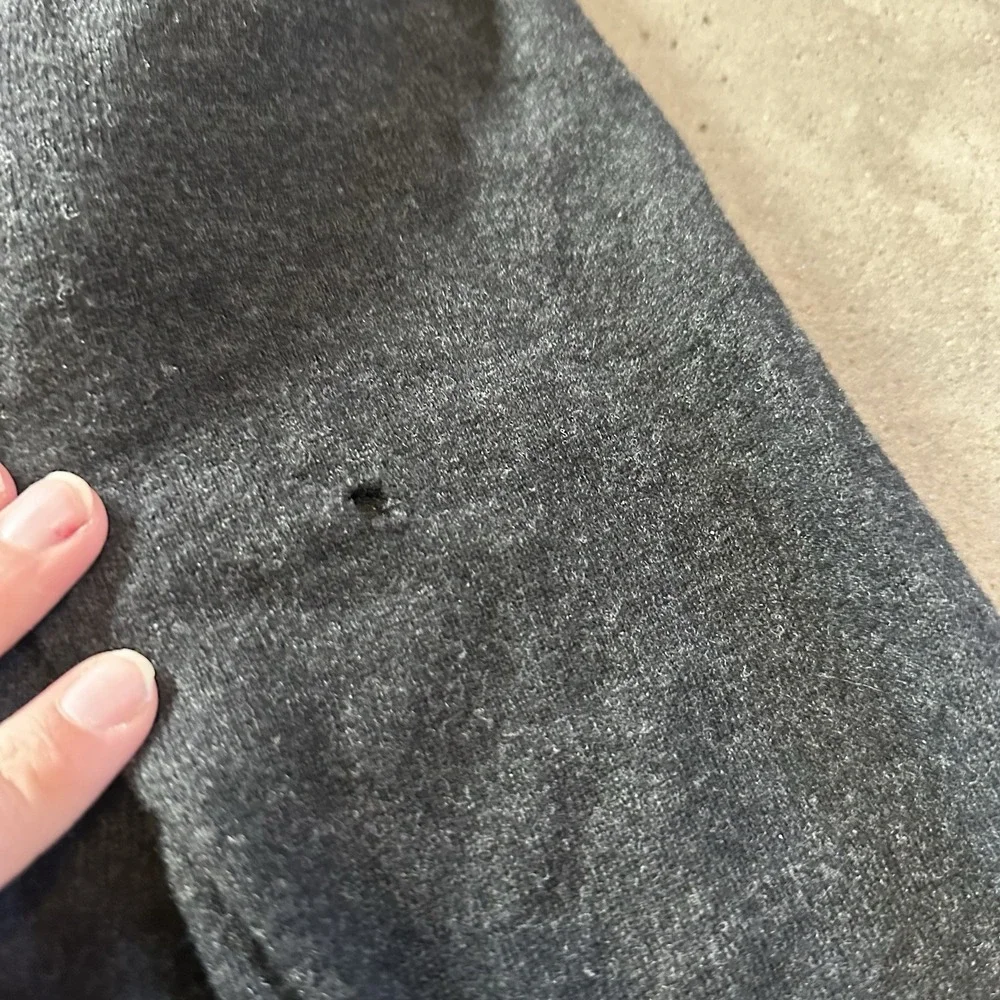 Vintage Polo Ralph Lauren Mens Sweater Charcoal 100% Lambs Wool V-Neck Preppy SM